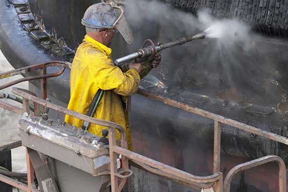 KPOW&trade; power washing solution pressure cleaning application